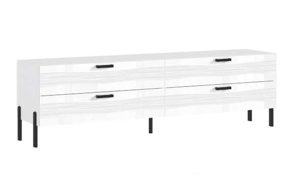 Тумба ТВ Асти с металлическими опорами (Миф)